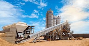 Crash Crusher Commissioned Stationary Concrete Batching Plant in Egypt